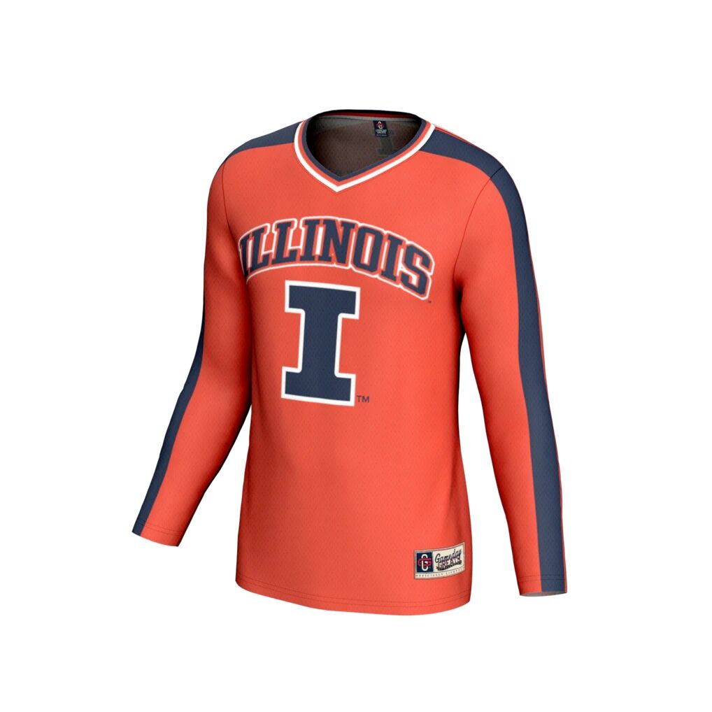 Illinois Fighting Illini GameDay Greats Unisex NIL Pick-A-Player Lightweight Collegiate Volleyball Fashion Jersey