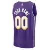 Los Angeles Lakers Fashion7 Fast Break Custom Jersey - Purple - Detail View