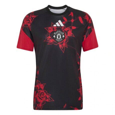 Manchester United adidas Home 2026/27 Pre-Match Top - Black - Alt2
