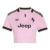 Juventus adidas Women's 2026/27 Home Cropped Replica Jersey - Pink - Alt1