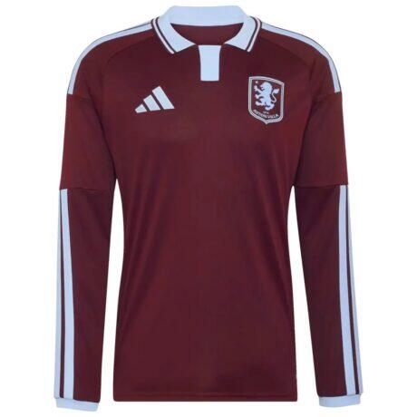 Aston Villa adidas Home 2026/27 Home Replica Long Sleeve Jersey - - Detail View