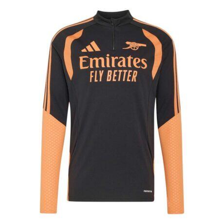 Arsenal adidas 2026/27 Tiro Quarter-Zip Training Top - Black - Front View