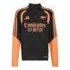 Arsenal adidas Youth 2026/27 Tiro Quarter-Zip Training Top - Black - Front View