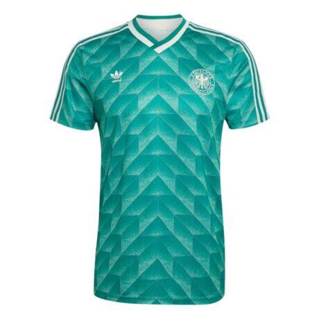 Germany National Team adidas 1990 Away Bringback Jersey - Green - Alt1