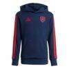 Arsenal adidas Youth Club Hoodie - Navy - Side View