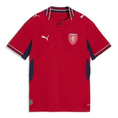 Czech Republic National Team Puma Youth 2026 Home Replica Jersey - Red - Side View