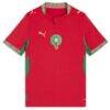 Morocco National Team Puma Youth 2026 Home Replica Jersey - Red - Front View