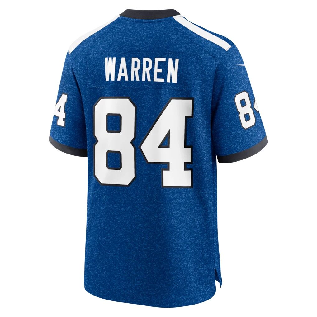 Tyler Warren Indianapolis Colts Nike Alternate 2 Indiana Nights Game Jersey -  Heather Royal
