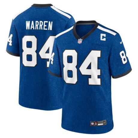 Tyler Warren Indianapolis Colts Nike Alternate 2 Indiana Nights Game Jersey - - Front View