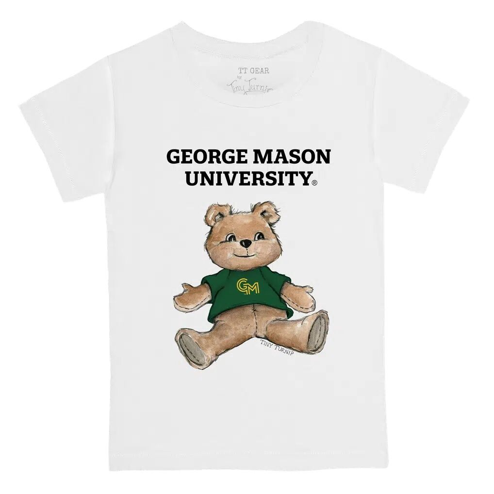 George Mason Patriots Tiny Turnip Toddler Teddy Bear T-Shirt