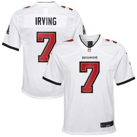 Bucky Irving Tampa Bay Buccaneers Nike Youth White Game Jersey - White - Front View