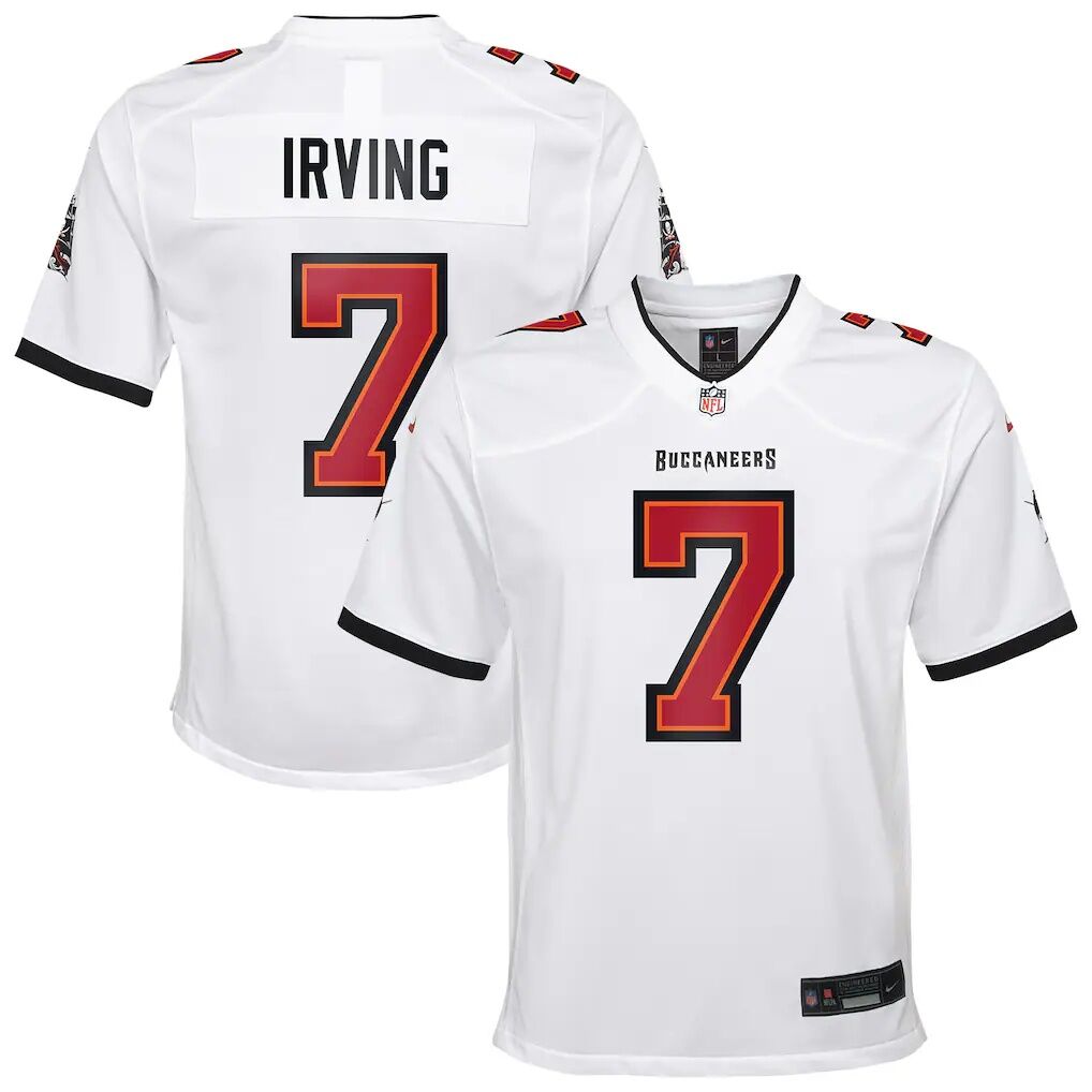 Bucky Irving Tampa Bay Buccaneers Nike Youth White Game Jersey
