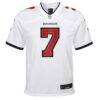Bucky Irving Tampa Bay Buccaneers Nike Youth White Game Jersey - White - Side View