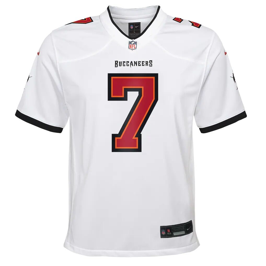 Bucky Irving Tampa Bay Buccaneers Nike Youth White Game Jersey