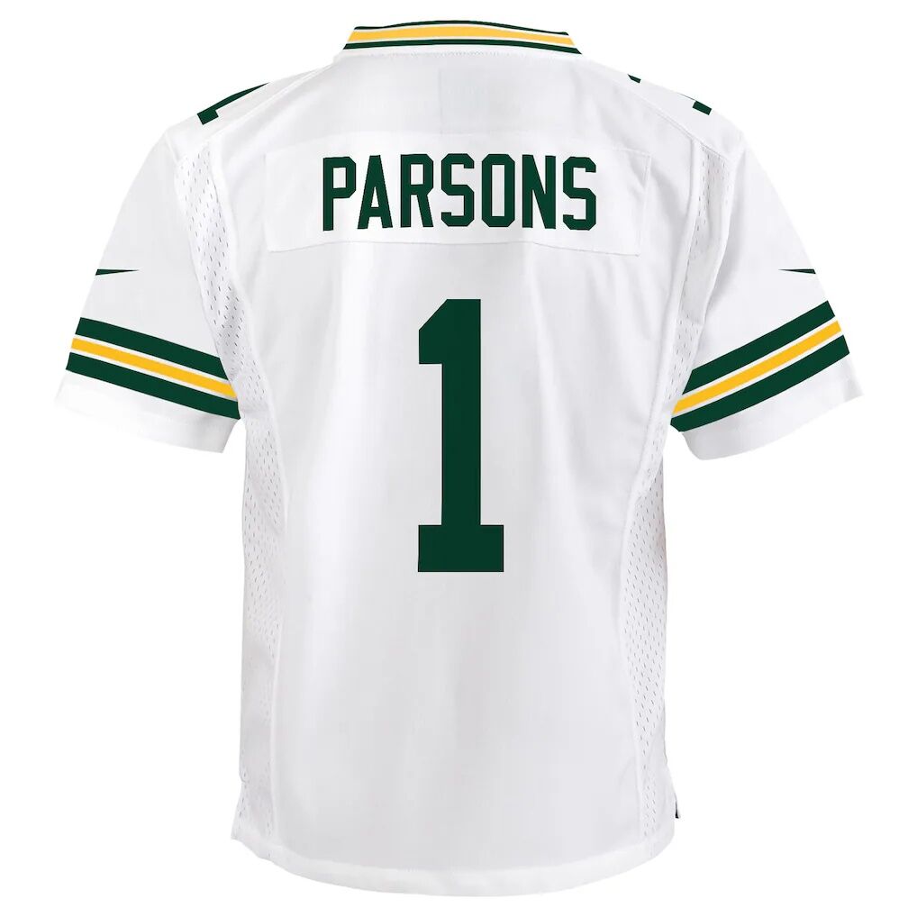 Micah Parsons Green Bay Packers Nike Youth White Game Jersey