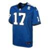 Daniel Jones Indianapolis Colts Nike Youth Alternate 2 Game Jersey - - Side View