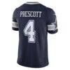 Dak Prescott Dallas Cowboys Nike Team Vapor F.U.S.E. Stitched Limited Jersey - Navy - Detail View