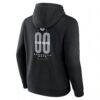 Brooklyn Nets Center Court Name & Number Custom Hoodie - Black - Detail View