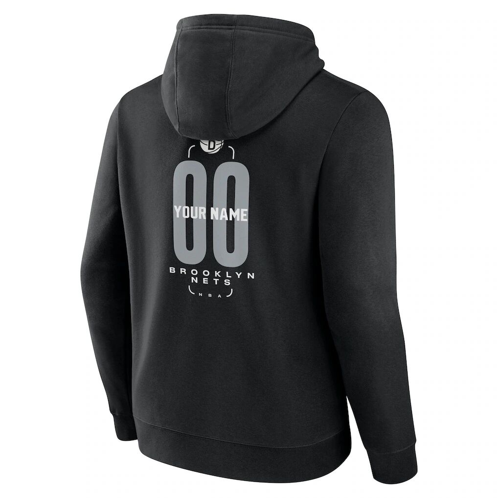 Brooklyn Nets Center Court Name & Number Custom Hoodie