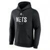 Brooklyn Nets Center Court Name & Number Custom Hoodie - Black - Side View