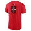 Chicago Bulls Center Court Name & Number Custom T-Shirt - Red - Detail View