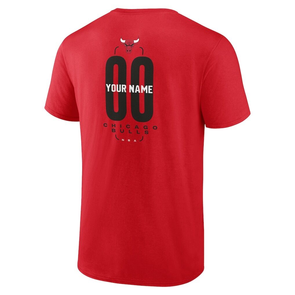 Chicago Bulls Center Court Name & Number Custom T-Shirt