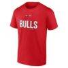 Chicago Bulls Center Court Name & Number Custom T-Shirt - Red - Side View