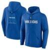 Dallas Mavericks Center Court Name & Number Custom Hoodie - Blue - Front View