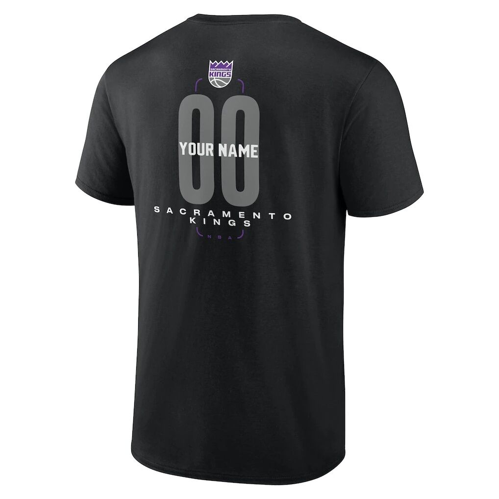 Sacramento Kings Center Court Name & Number Custom T-Shirt