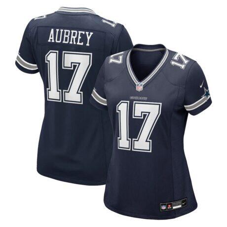 Brandon Aubrey Dallas Cowboys Nike Women's Team Game Jersey - Navy - Front View