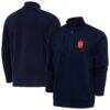 Spain National Team Antigua Genesis Quarter-Zip Pullover - Navy - Front View