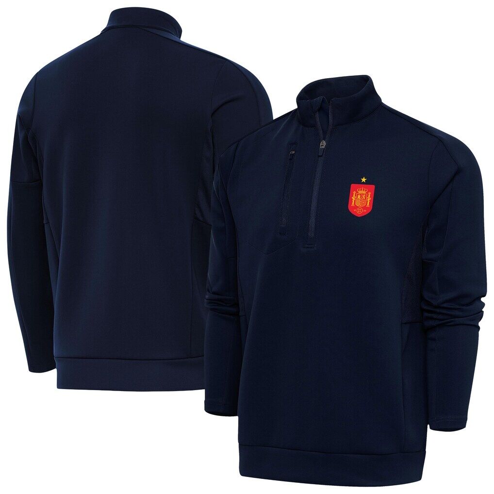 Spain National Team Antigua Genesis Quarter-Zip Pullover