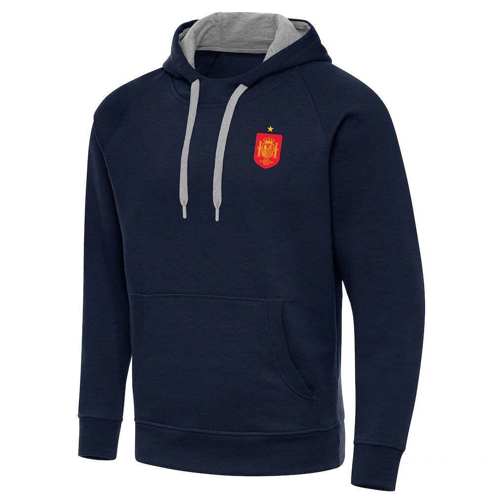 Spain National Team Antigua Takeover Fleece Raglan Hoodie