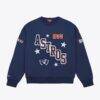 Houston Astros Mitchell & Ness Women's Pep Rally Sweatshirt - Navy - Front View