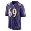 Josh Tupou Baltimore Ravens Nike Team Game Jersey - Purple - Side View