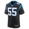 Maema Njongmeta Carolina Panthers Nike Team Game Jersey - Black - Side View