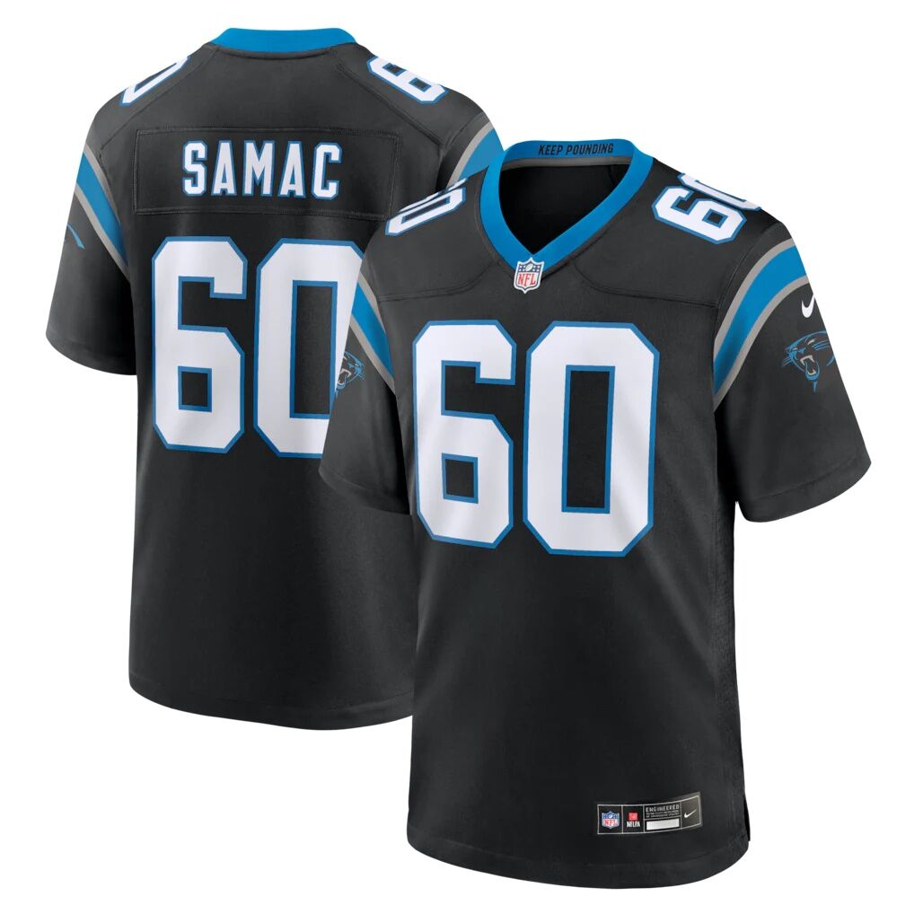 Nick Samac Carolina Panthers Nike Team Game Jersey