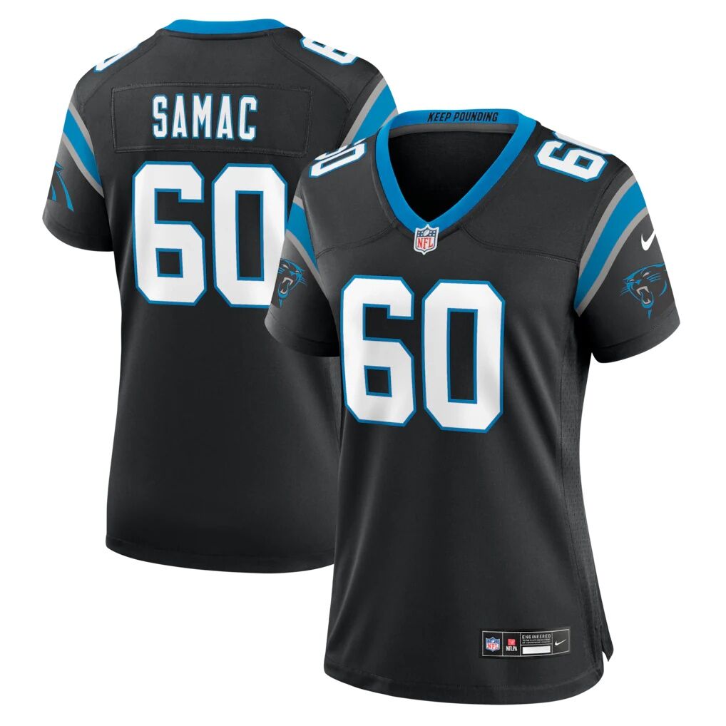 Nick Samac Carolina Panthers Nike Women's Team Game Jersey