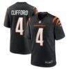 Sean Clifford Cincinnati Bengals Nike Team Game Jersey - Black - Front View
