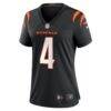 Sean Clifford Cincinnati Bengals Nike Women's Team Game Jersey - Black - Side View