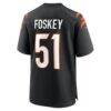 Isaiah Foskey Cincinnati Bengals Nike Team Game Jersey - Black - Detail View