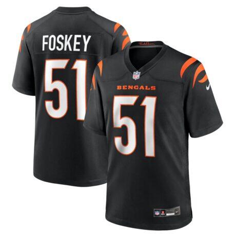 Isaiah Foskey Cincinnati Bengals Nike Team Game Jersey - Black - Front View