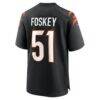 Isaiah Foskey Cincinnati Bengals Nike Team Game Jersey - Black - Side View