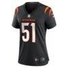 Isaiah Foskey Cincinnati Bengals Nike Women's Team Game Jersey - Black - Side View