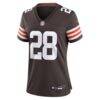 Tre Avery Cleveland Browns Nike Women's Team Game Jersey - Brown - Side View