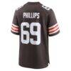 Tyre Phillips Cleveland Browns Nike Team Game Jersey - Brown - Detail View
