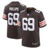 Tyre Phillips Cleveland Browns Nike Team Game Jersey - Brown - Front View