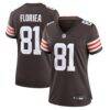 Luke Floriea Cleveland Browns Nike Women's Team Game Jersey - Brown - Front View