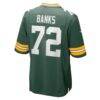 Brant Banks Green Bay Packers Nike Team Game Jersey - Green - Detail View
