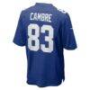 Dalen Cambre New York Giants Nike Team Game Jersey - - Detail View